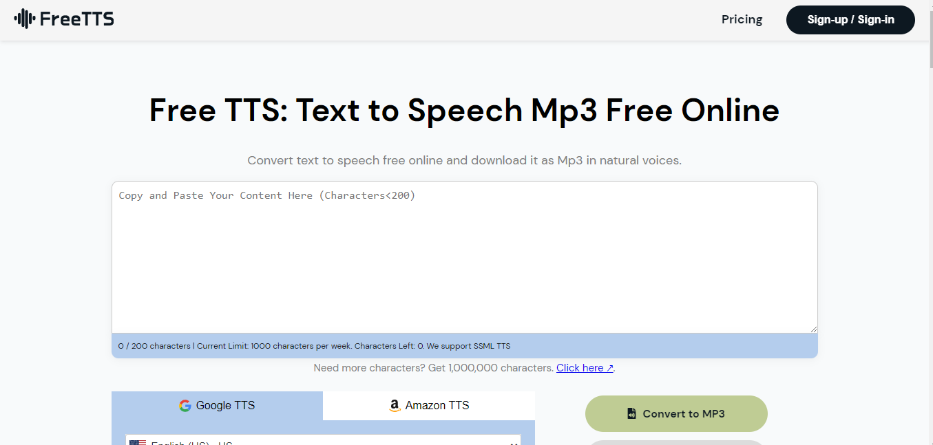 Freetts text into audio converter