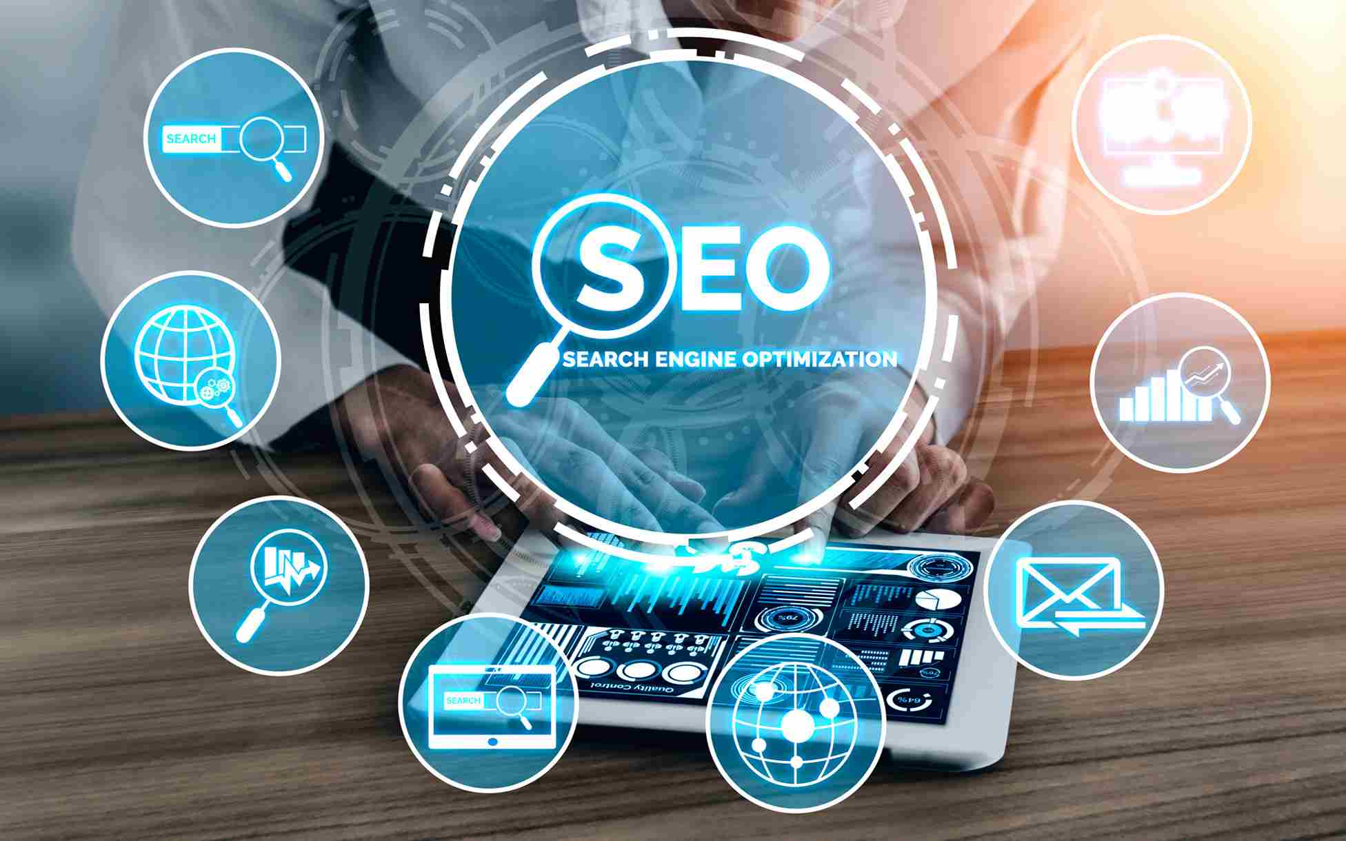 SEO services are Competitor analysis, Keywords research, content optimizing